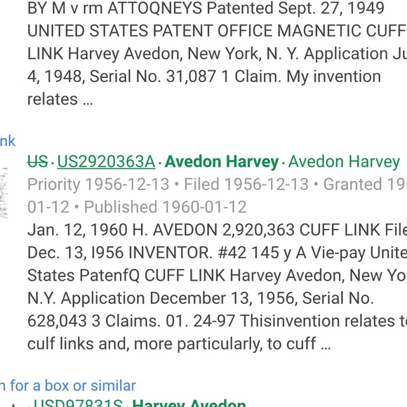 ✏️📏vintage cufflinks by H.Avedon - Picture 10 of 15